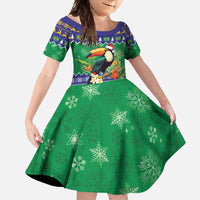 Brazil Christmas Family Matching Tank Maxi Dress and Hawaiian Shirt Toco Toucan Feliz Natal - Wonder Print Shop