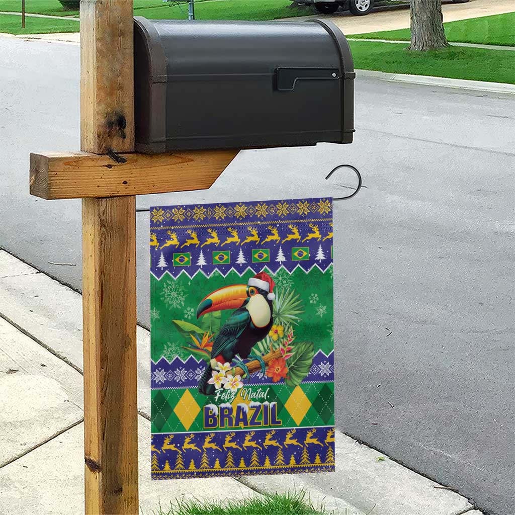 Brazil Christmas Garden Flag Toco Toucan Feliz Natal - Wonder Print Shop
