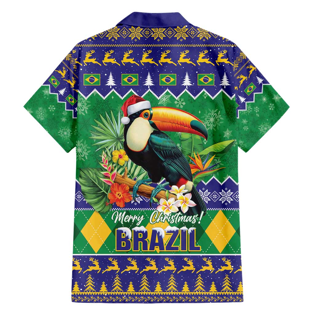 Brazil Christmas Hawaiian Shirt Toco Toucan Feliz Natal - Wonder Print Shop