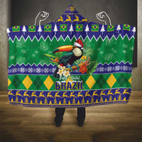 Brazil Christmas Hooded Blanket Toco Toucan Feliz Natal