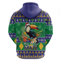 Brazil Christmas Hoodie Toco Toucan Feliz Natal - Wonder Print Shop