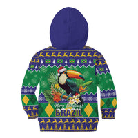 Brazil Christmas Kid Hoodie Toco Toucan Feliz Natal - Wonder Print Shop