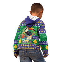 Brazil Christmas Kid Hoodie Toco Toucan Feliz Natal - Wonder Print Shop