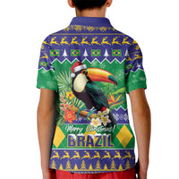 Brazil Christmas Kid Polo Shirt Toco Toucan Feliz Natal - Wonder Print Shop