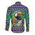Brazil Christmas Long Sleeve Button Shirt Toco Toucan Feliz Natal - Wonder Print Shop