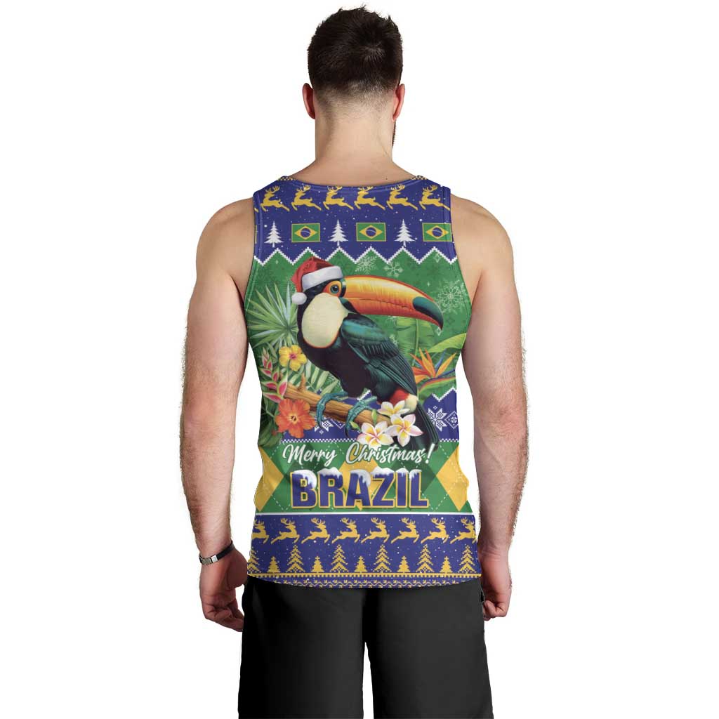 Brazil Christmas Men Tank Top Toco Toucan Feliz Natal - Wonder Print Shop