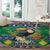 Brazil Christmas Round Carpet Toco Toucan Feliz Natal