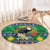 Brazil Christmas Round Carpet Toco Toucan Feliz Natal