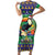 Brazil Christmas Short Sleeve Bodycon Dress Toco Toucan Feliz Natal - Wonder Print Shop
