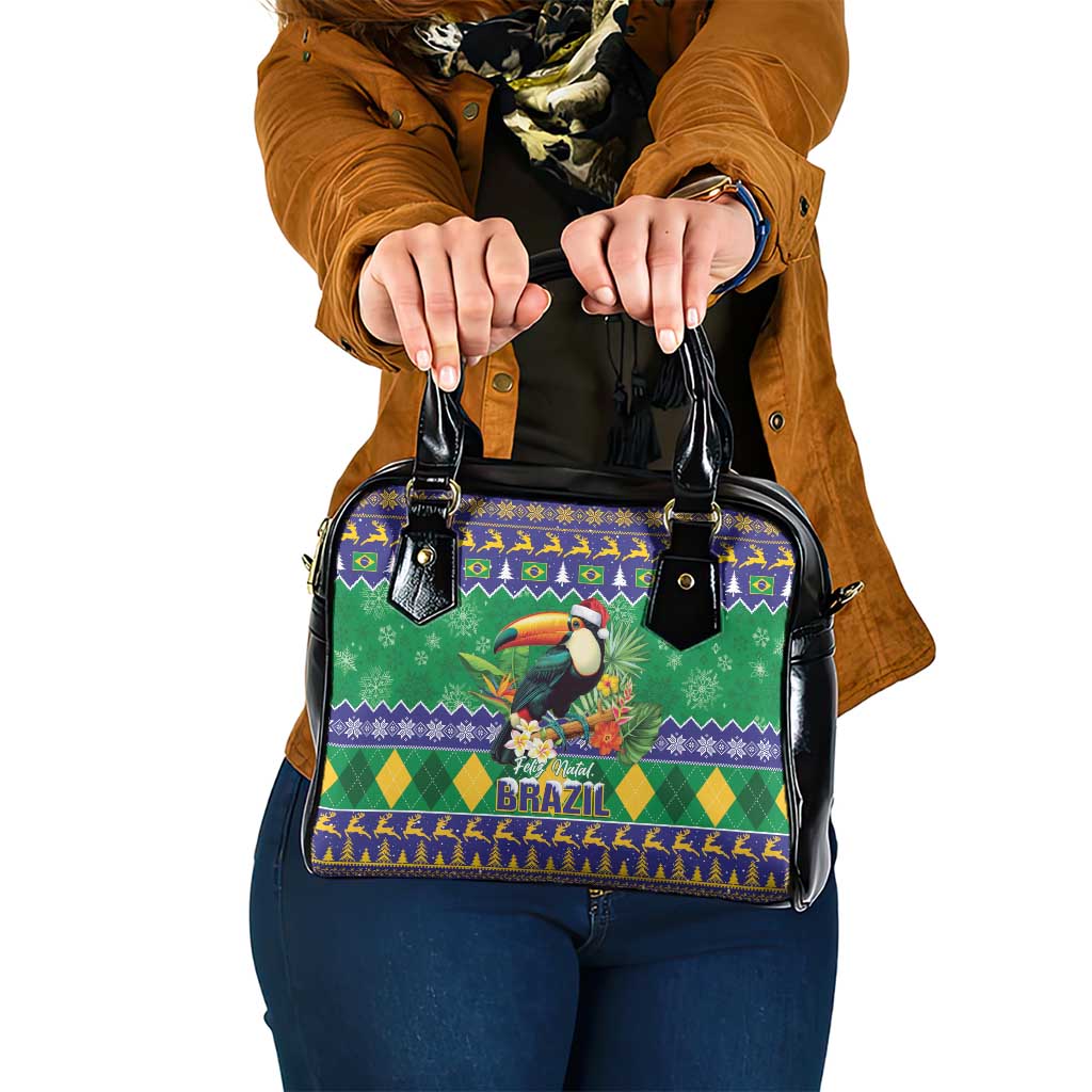 Brazil Christmas Shoulder Handbag Toco Toucan Feliz Natal