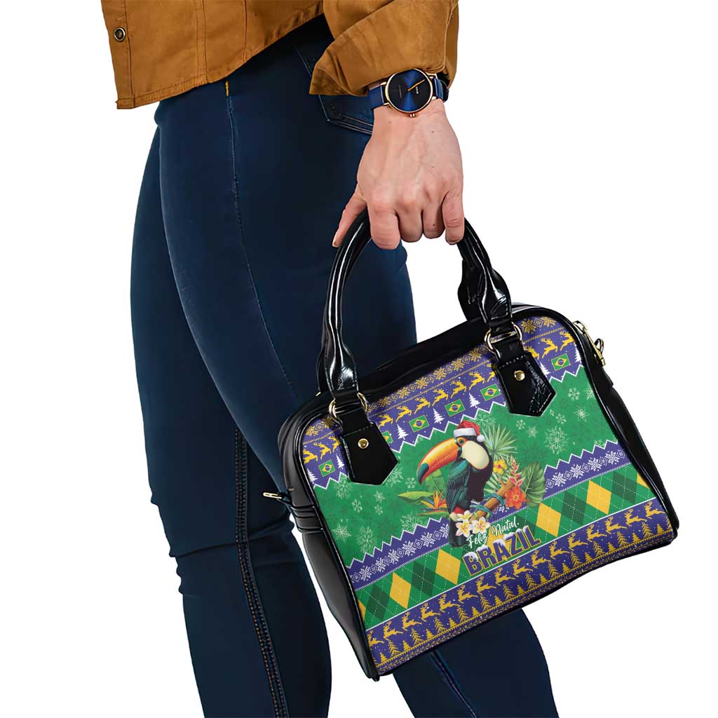 Brazil Christmas Shoulder Handbag Toco Toucan Feliz Natal