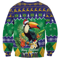 Brazil Christmas Sweatshirt Toco Toucan Feliz Natal - Wonder Print Shop