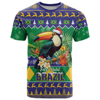 Brazil Christmas T Shirt Toco Toucan Feliz Natal - Wonder Print Shop