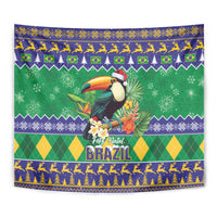 Brazil Christmas Tapestry Toco Toucan Feliz Natal - Wonder Print Shop