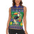 Brazil Christmas Women Sleeveless Polo Shirt Toco Toucan Feliz Natal - Wonder Print Shop