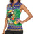 Brazil Christmas Women Sleeveless Polo Shirt Toco Toucan Feliz Natal - Wonder Print Shop