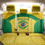 Custom Brazil Football Back Car Seat Cover Vamos Selecao - Yellow - Wonder Print Shop