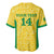 Custom Brazil Football Baseball Jersey Vamos Selecao - Yellow - Wonder Print Shop