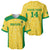 Custom Brazil Football Baseball Jersey Vamos Selecao - Yellow - Wonder Print Shop