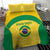 Custom Brazil Football Bedding Set Vamos Selecao - Yellow - Wonder Print Shop