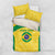 Custom Brazil Football Bedding Set Vamos Selecao - Yellow - Wonder Print Shop