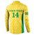 Custom Brazil Football Button Sweatshirt Vamos Selecao - Yellow - Wonder Print Shop