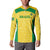 Custom Brazil Football Button Sweatshirt Vamos Selecao - Yellow - Wonder Print Shop