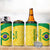 Custom Brazil Football 4 in 1 Can Cooler Tumbler Vamos Selecao - Yellow - Wonder Print Shop
