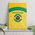 Custom Brazil Football Canvas Wall Art Vamos Selecao - Yellow - Wonder Print Shop