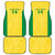 Custom Brazil Football Car Mats Vamos Selecao - Yellow - Wonder Print Shop