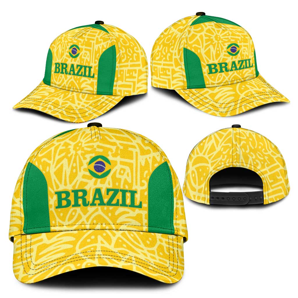 Brazil Football Classic Cap Vamos Selecao - Yellow