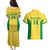Custom Brazil Football Couples Matching Puletasi and Hawaiian Shirt Vamos Selecao - Yellow - Wonder Print Shop