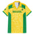 Custom Brazil Football Family Matching Mermaid Dress and Hawaiian Shirt Vamos Selecao - Yellow - Wonder Print Shop