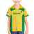 Custom Brazil Football Family Matching Mermaid Dress and Hawaiian Shirt Vamos Selecao - Yellow - Wonder Print Shop