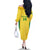 Custom Brazil Football Family Matching Off The Shoulder Long Sleeve Dress and Hawaiian Shirt Vamos Selecao - Yellow - Wonder Print Shop