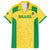 Custom Brazil Football Family Matching Off Shoulder Maxi Dress and Hawaiian Shirt Vamos Selecao - Yellow - Wonder Print Shop