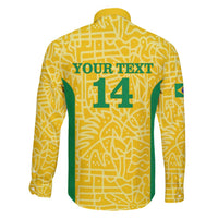 Custom Brazil Football Family Matching Off Shoulder Short Dress and Hawaiian Shirt Vamos Selecao - Yellow - Wonder Print Shop