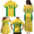 Custom Brazil Football Family Matching Puletasi and Hawaiian Shirt Vamos Selecao - Yellow - Wonder Print Shop