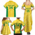 Custom Brazil Football Family Matching Summer Maxi Dress and Hawaiian Shirt Vamos Selecao - Yellow - Wonder Print Shop
