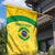 Custom Brazil Football Garden Flag Vamos Selecao - Yellow - Wonder Print Shop