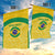 Custom Brazil Football Garden Flag Vamos Selecao - Yellow - Wonder Print Shop