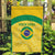 Custom Brazil Football Garden Flag Vamos Selecao - Yellow - Wonder Print Shop