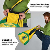 Custom Brazil Football Grocery Bag Vamos Selecao - Yellow