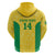Custom Brazil Football Hoodie Vamos Selecao - Yellow - Wonder Print Shop