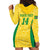 Custom Brazil Football Hoodie Dress Vamos Selecao - Yellow - Wonder Print Shop