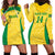 Custom Brazil Football Hoodie Dress Vamos Selecao - Yellow - Wonder Print Shop