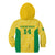 Custom Brazil Football Kid Hoodie Vamos Selecao - Yellow - Wonder Print Shop