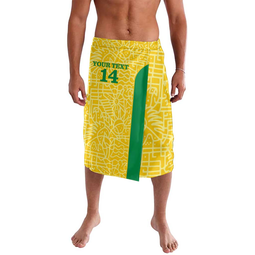 Custom Brazil Football Lavalava Vamos Selecao - Yellow - Wonder Print Shop