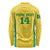 Custom Brazil Football Long Sleeve Shirt Vamos Selecao - Yellow - Wonder Print Shop