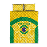 Custom Brazil Football Quilt Bed Set Vamos Selecao - Yellow - Wonder Print Shop